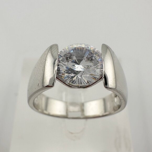 Shimmering and Beautiful 2.00 Carat DiamondLite Solitaire Ring  - Sterling - Picture 15 of 16